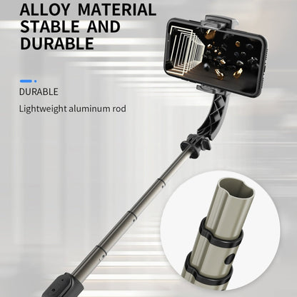 Q08 Gimbal Stabilizer Bluetooth Remote Control Tripod Selfie Stick, Q08 (Black)