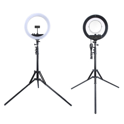 MANTOO RL-18 II 100-240V 55W 18 inch Two-color Dimmable Ring Fill Light with Tripod, 18 inch