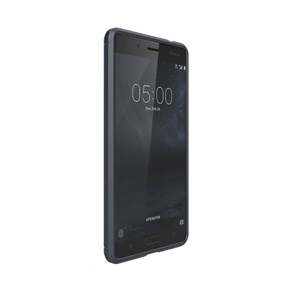 For Nokia 5 Brushed Carbon Fiber Texture Shockproof TPU Protective Cover Case, Nokia 5