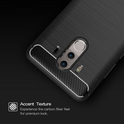 For Huawei  Mate 10 Pro Brushed Texture Carbon Fiber Shockproof TPU Rugged Armor Protective Case , For Mate 10 Pro, For Huawei Mate 10 Pro