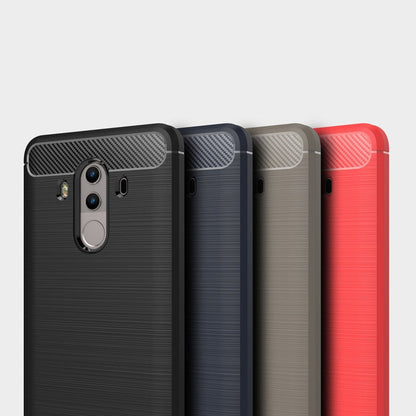 For Huawei  Mate 10 Pro Brushed Texture Carbon Fiber Shockproof TPU Rugged Armor Protective Case , For Huawei Mate 10 Pro, For Mate 10 Pro