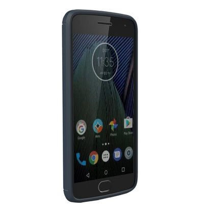 For Motorola Moto G5 Plus Brushed Carbon Fiber Texture Shockproof TPU Protective Cover Case, For Moto G5 Plus