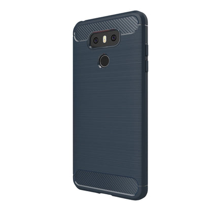 For LG G6 Brushed Carbon Fiber Texture Shockproof TPU Protective Cover Case, For G6, For LG G6