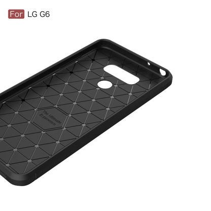 For LG G6 Brushed Carbon Fiber Texture Shockproof TPU Protective Cover Case, For G6, For LG G6
