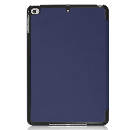 Custer Texture Horizontal Flip Smart PU Leather Case for iPad Mini 4 / Mini 5, with Sleep / Wake-up Function & Three-folding Holder, For iPad Mini 4 / Mini 5