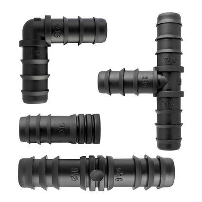 Mix 1/2in Barb Connectors HOZ10 Drip Irrigation Fitting Pipe and Water Fitting