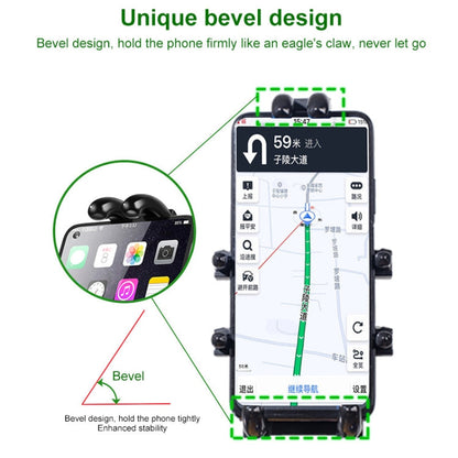 M10 Bolt Ball-Head Motorcycle Multi-function Eight-jaw Aluminum Phone Navigation Holder Bracket, M10 Bolt