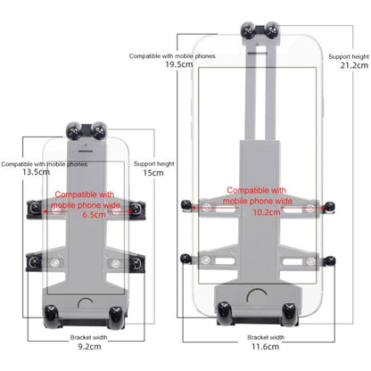 M10 Bolt Ball-Head Motorcycle Multi-function Eight-jaw Aluminum Phone Navigation Holder Bracket, M10 Bolt