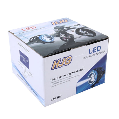 U7 10W 1000LM CREE LED Life Waterproof Headlamp Light with Angel Eyes Light for Motorcycle / SUV, DC 12V, U7 10W 1000LM Red Light, U7 10W 1000LM Blue Light