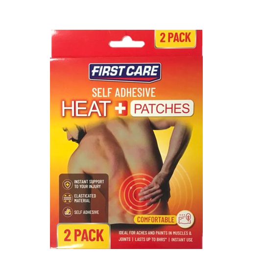 SelfAdhesive Heat Patches Pack of 2 Targeted Pain Relief Solution