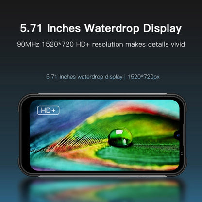 UNIWA W555 Rugged Phone, 3GB+32GB, Dual Rear Cameras, IP68 Waterproof Dustproof Shockproof, 5.71 inch Android 12.0 MTK6761 Quad Core up to 2.0GHz, Network: 4G, NFC, OTG, Global Version