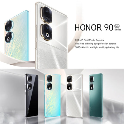 Triple Back Cameras + Dual Front Cameras, Screen Fingerprint Identification, 6.78 inch Magic UI 7.1 Android 13 Qualcomm Snapdragon 8+ Gen 1 Octa Core up to 3.0GHz, Network: 5G, OTG, NFC, Not Support Google Play, Honor 90 Pro 5G 12GB+256GB