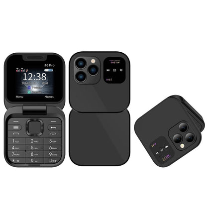 SERVO i16 Pro Mini Flip Phone, 1.77 inch, MTK6261D, 23 Keys, Support Bluetooth, FM, Magic Sound, Quick Dial, GSM, Dual SIM