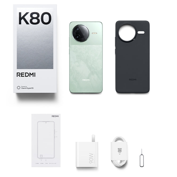 Xiaomi Redmi K80, 12GB+256GB, 6.67 inch Xiaomi HyperOS 2 Snapdragon 8 Gen 3 Octa Core, NFC, Network: 5G, Redmi K80, 12GB+256GB