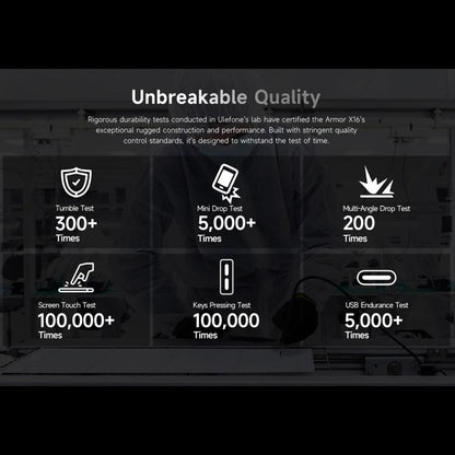 Ulefone Armor X16, 6GB+128GB, Night Vision, IP68/IP69K Rugged Phone, 6.56 inch Android 15 MediaTek Helio G91 Octa Core, Network: 4G, NFC, OTG, Armor X16, 6GB+128GB