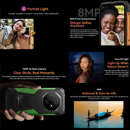 Blackview FORT 1, 6GB+256GB, 6.56 inch Android 15 Unisoc UMS9230E T615 Octa Core, Network: 4G, OTG, NFC, 6GB+256GB