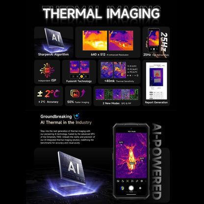 Ulefone Armor 29 Pro Thermal Version Rugged Phone, 16GB+512GB, Night Vision, 6.67 inch + 1.04 inch Android 15 MediaTek Dimensity 7400 Octa Core, Network: 5G, OTG, NFC, Armor 29 Pro Thermal Version