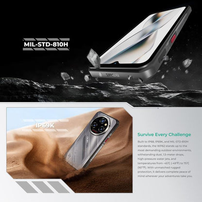 Oukitel WP62 Rugged Phone, 16GB+512GB, 108MP Camera, Fingerprint Identification, 6.6 inch Android 15 MediaTek Dimensity 7025 Octa Core, NFC, OTG, Network: 5G, 16GB+512GB