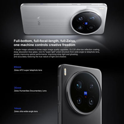 vivo X200 Ultra, 12GB+256GB, Face ID / 3D Ultrasonic Fingerprint, 6.82 inch OriginOS 5 / Android 15 Snapdragon 8 Elite Octa Core, OTG, NFC, Network: 5G, Support Google Play, 12GB+256GB