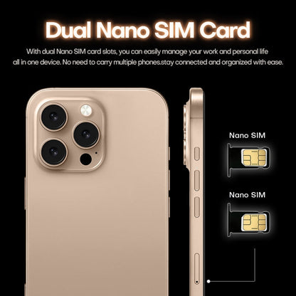 i16 Pro Max / A08A, 3GB+64GB, 6.73 inch Screen, Face Identification, Android 8.1 MTK6753 Octa Core, Network: 4G, Dual SIM, EU Plug, i16 Pro Max / A08A, EU Plug