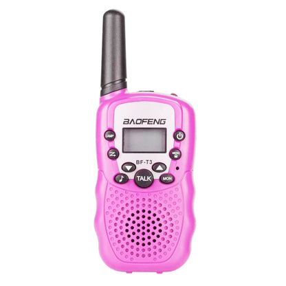 2 PCS BaoFeng BF-T3 1W Children Single Band Radio Handheld Walkie Talkie with Monitor Function, EU Plug, BF-T3 EU Plug