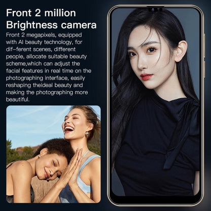 Face Identification, Android 10 MTK6737 Quad Core, Network: 4G, i14 Pro Max N86 2GB+16GB
