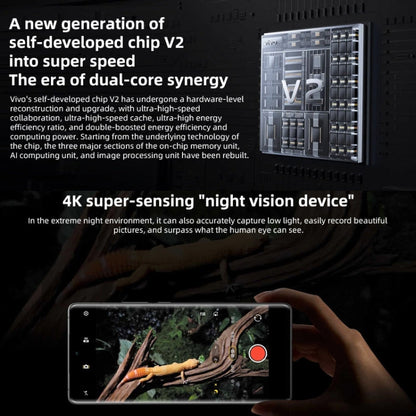 Quad Back Cameras, Screen Fingerprint Identification / Face ID, 4700mAh Battery, 6.78 inch Android 13.0 OriginOS 3 Qualcomm Snapdragon 8 Gen 2  Octa Core up to 3.2GHz, NFC, OTG, Network: 5G, Support Google Play, Support 50W Wireless Flash Charging     ...