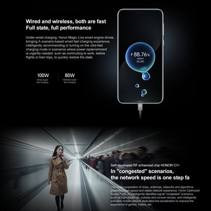 Honor Magic7 Pro, 12GB+256GB, Screen Fingerprint, 6.8 inch MagicOS 9.0 / Android 15 Snapdragon 8 Elite 3nm Octa Core, Network: 5G, NFC, OTG, Not Support Google Play, 12GB+256GB