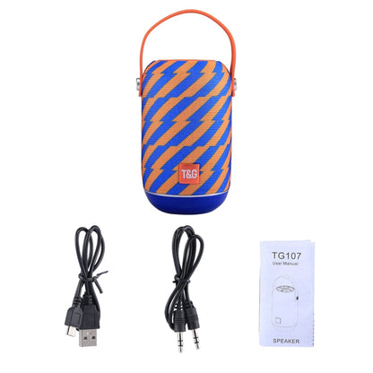 Built-in MIC, Support Hands-free Calls & TF Card & AUX IN & FM, Bluetooth Distance: 10m, TG107