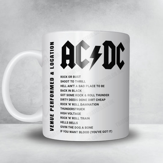 AC/DC Setlist Mug - Etihad Stadium, Manchester - June 9th, 2016