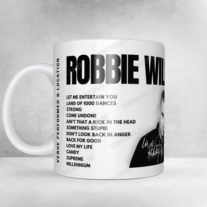 Robbie Williams Setlist Poster - The Royal Crescent Hotel & Spa, Bath - June 14th, 2025