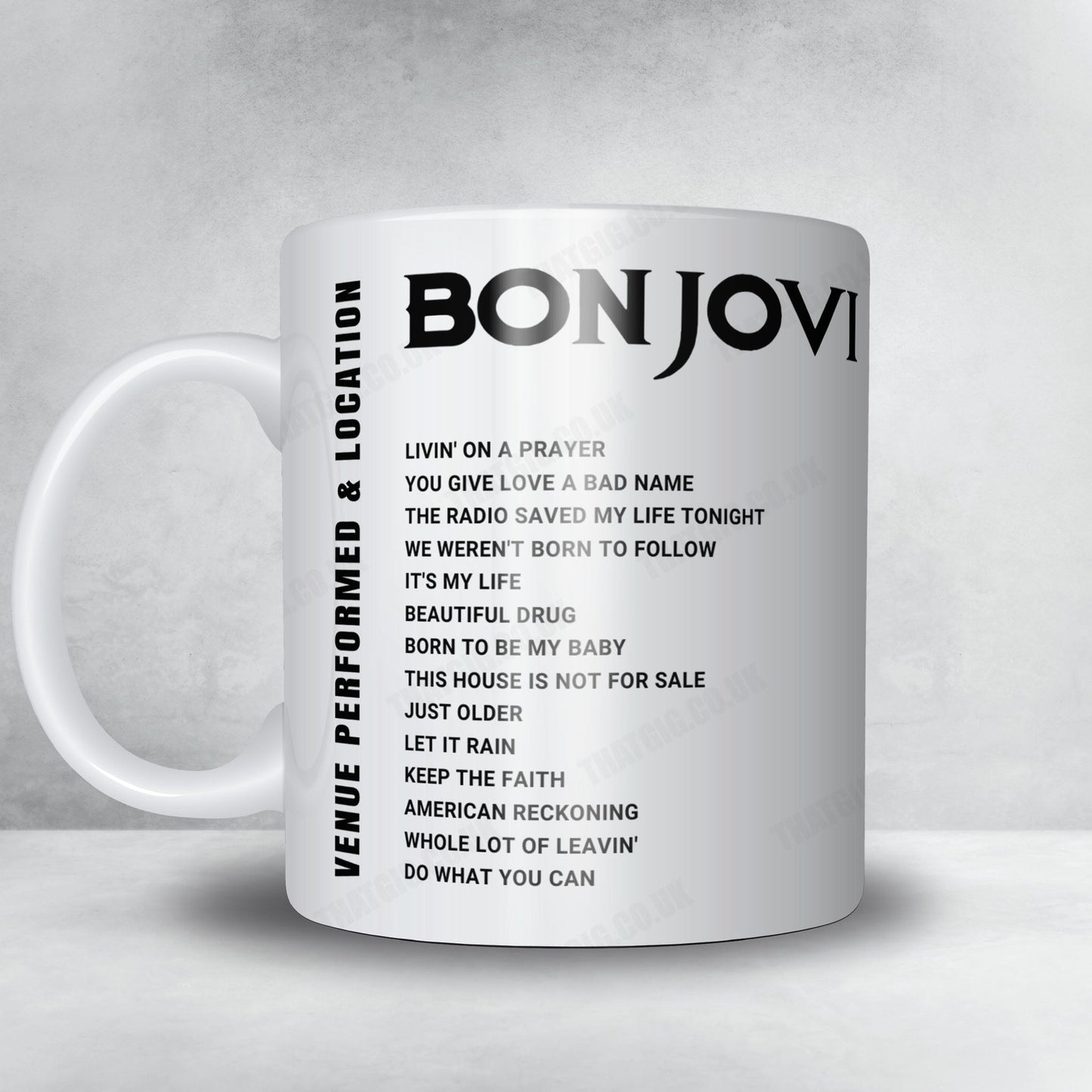 Bon Jovi Setlist Poster - FLA Live Arena, Sunrise - April 16th, 2022