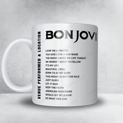 Bon Jovi Setlist Poster - FLA Live Arena, Sunrise - April 16th, 2022