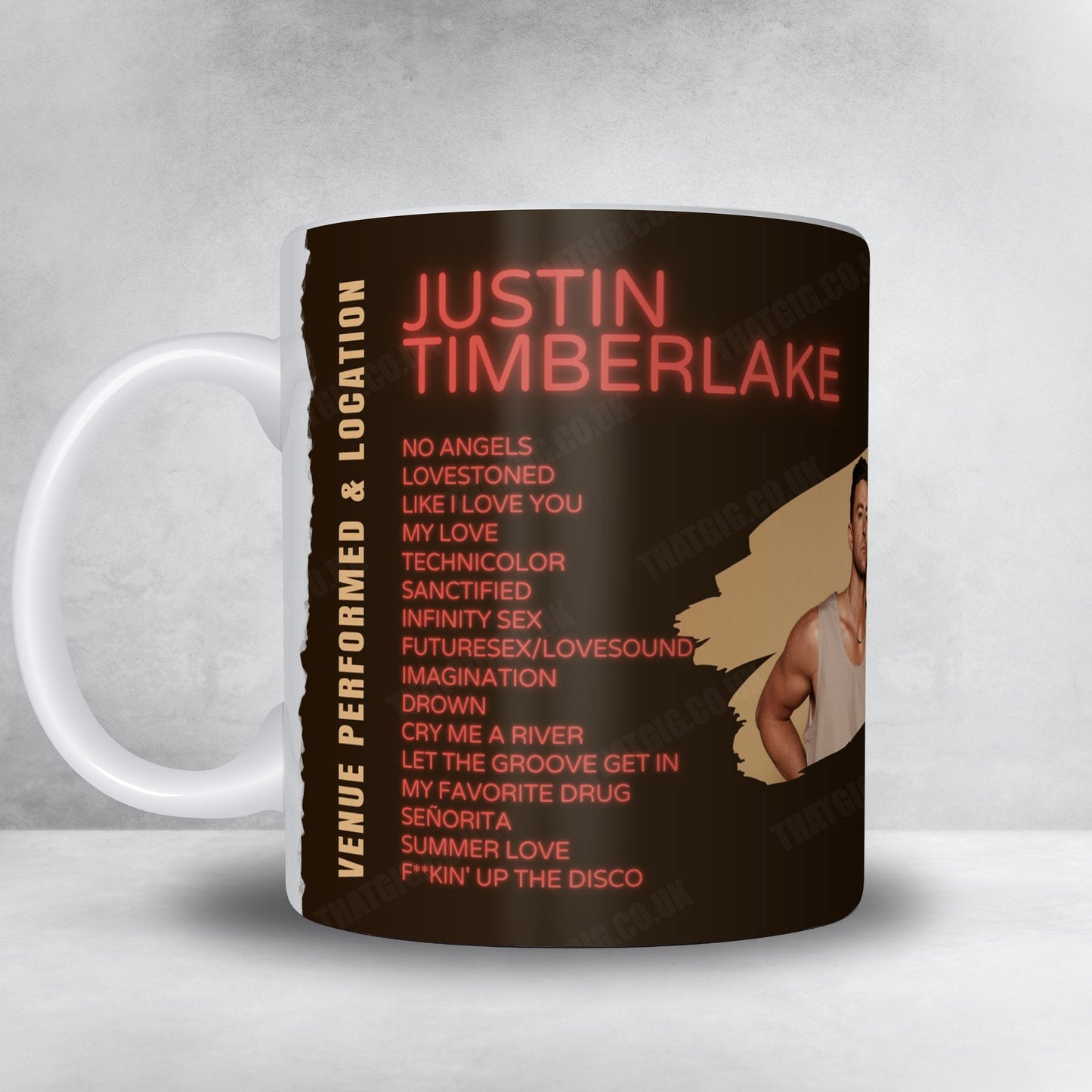 Justin Timberlake Setlist Mug - Toyota Center, Houston, TX, USA - December 4th, 2024