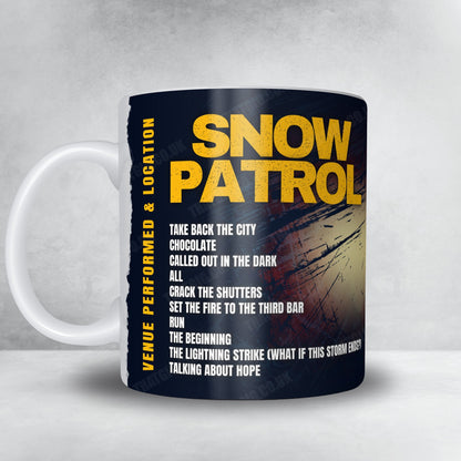 Snow Patrol Setlist Poster - Jahrhunderthalle, Frankfurt, Germany - February 2nd, 2025