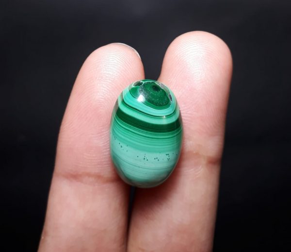 15ct Malachite Crystal - Malachite Cabochon - Malachite Stone of Transformation - 19x14mm