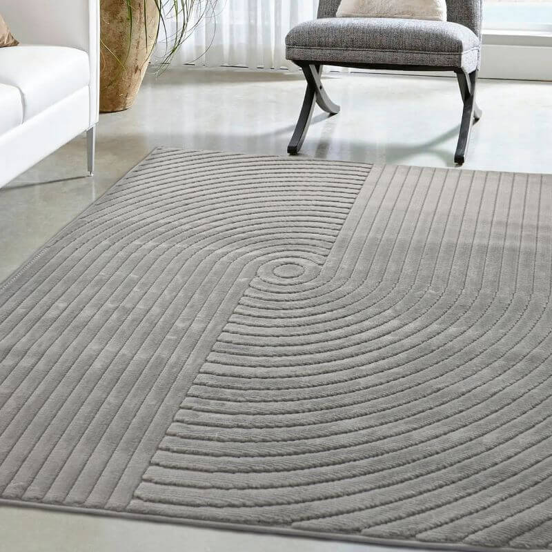 Malmo Knot Rug – Textured Striped Design