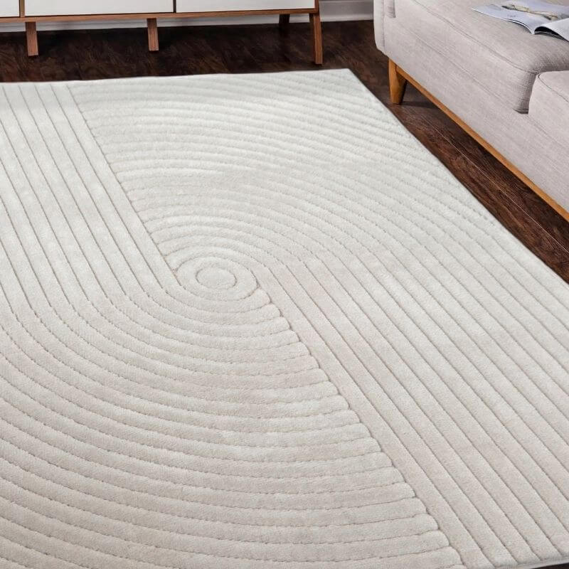 Malmo Knot Rug – Textured Striped Design