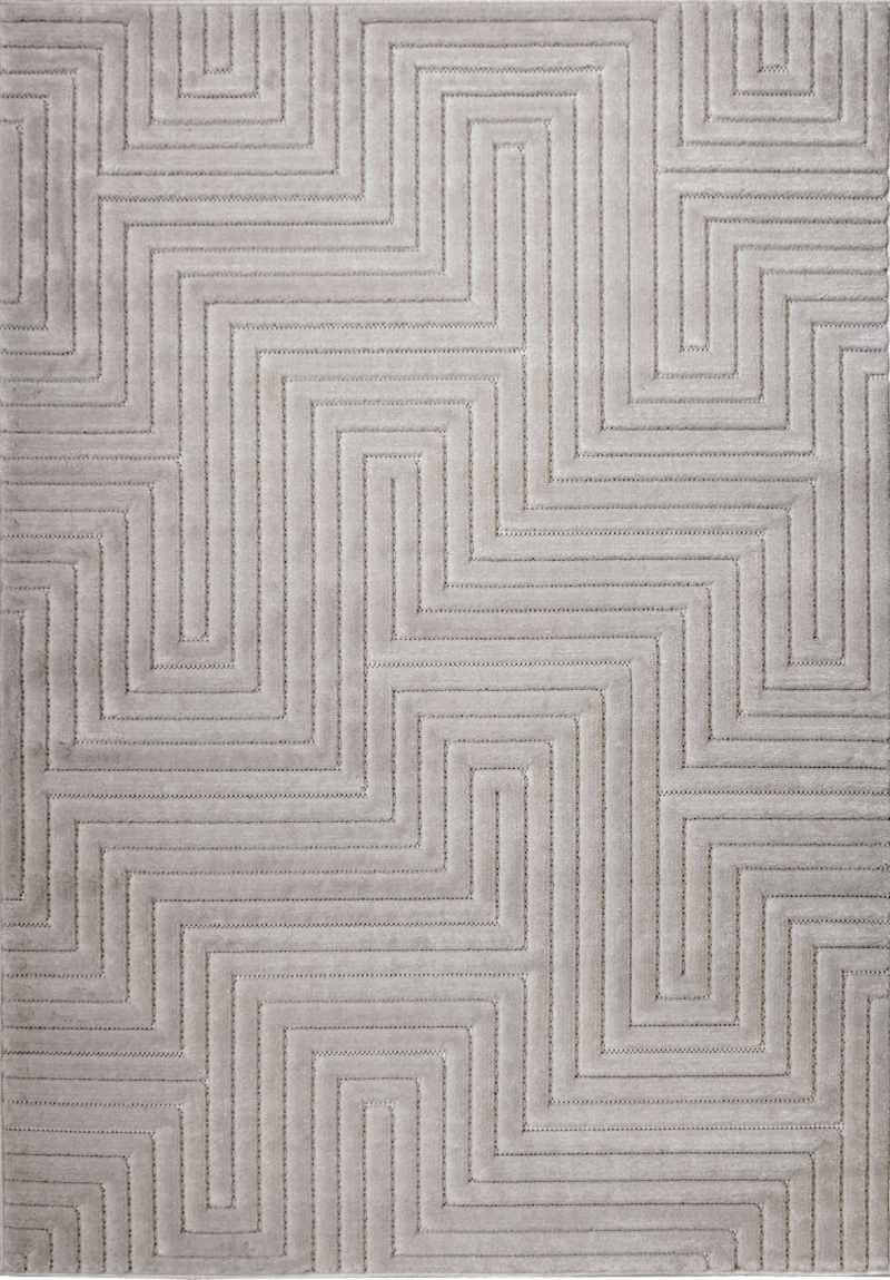 Malmo Maze Rug – Geometric 3D Textured Design
