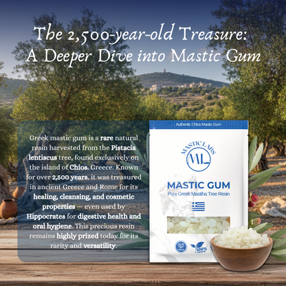 Pure Greek Chios Mastic Gum (Pistacia Lentiscus) - Normal/Small Size Tears