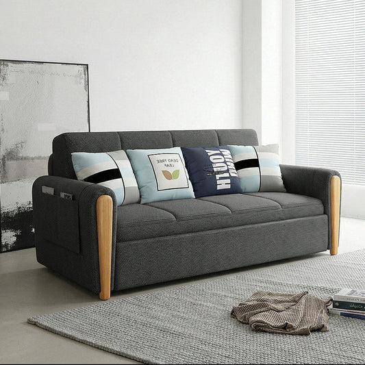Mavis Two Seater Sofa Bed, Dark Grey