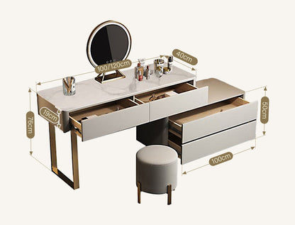 Maynard Dressing Table With Sideboard With LED Mirror