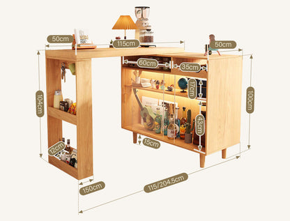 Melissa Folding Bar Table With Sideboard