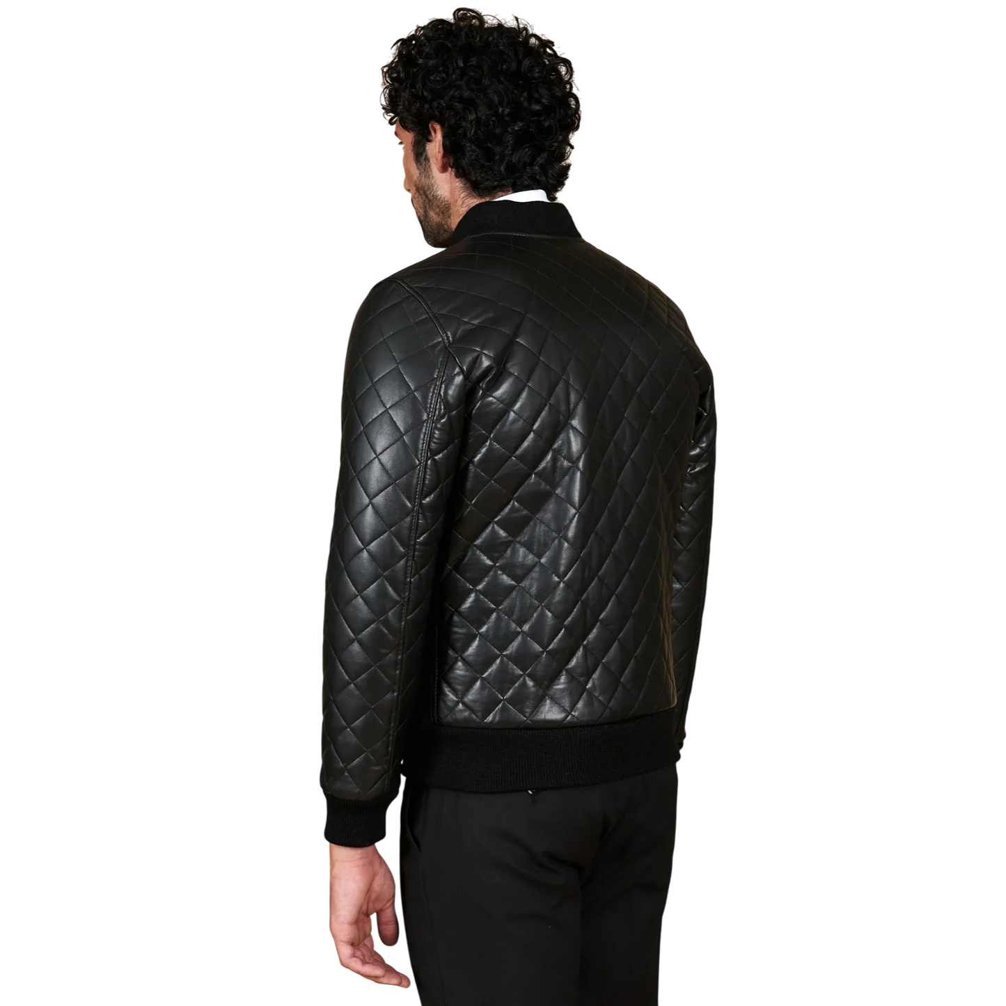 Men’s Black Slim Fit Leather Jacket