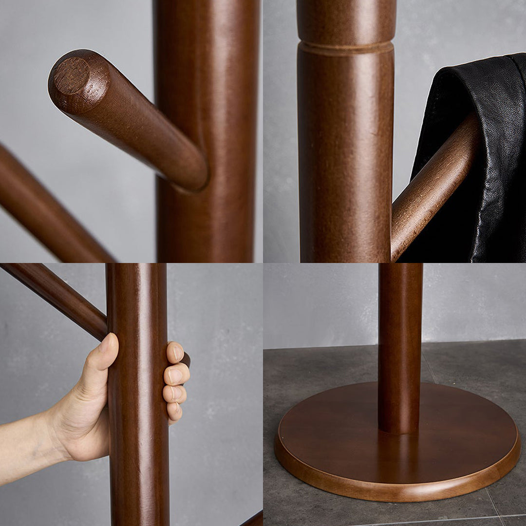 Morgan Coat Stand, Coat Rack, With 8 Hooks, Solid Wood
