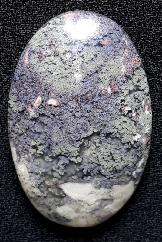 23.1ct Moss Agate - Gray Moss Agate - 28x18x6.8mm