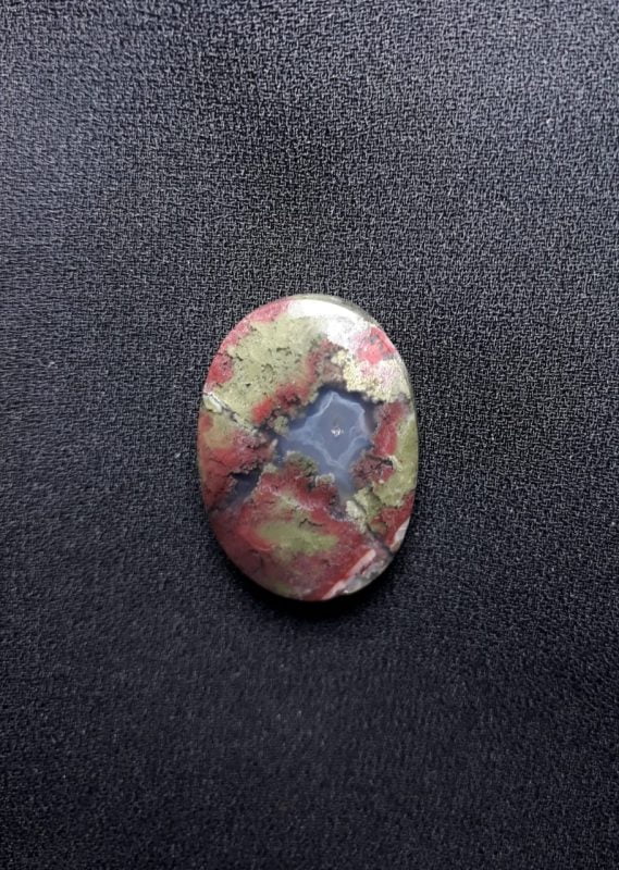 25.5ct Moss Agate - Red Moss Agate - 27x19x6.5mm