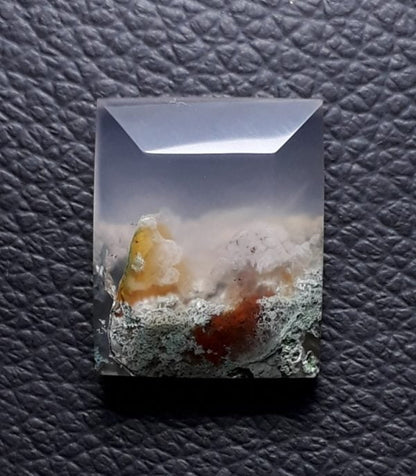 10ct Moss Agate - White Moss Agate - 15.5x13x5mm