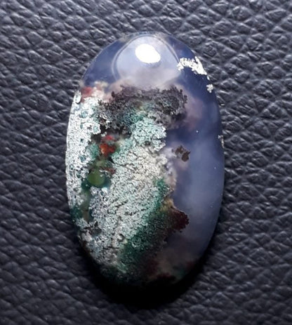 13.4ct Moss Agate - White Moss Agate- 23x14x6mm