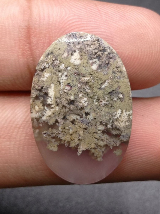 21ct Moss Agate - Green Moss Agate - 29x19x5.5mm